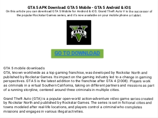 Download GTA 5 Mobile APK for Android