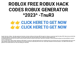ROBLOX FREE ROBUX HACK CODES ROBUX GENERATOR ^2023^ -TnuR3