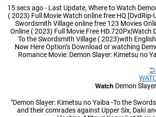 How to watch Demon Slayer movie To the Swordsmith Village in the