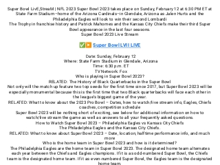 Who is the home team in Super Bowl 2023?