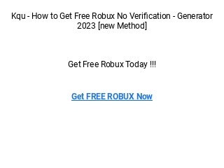 Free Robux-Generator 2023 NO VERIFICATION