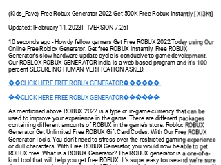 Kids_Fave) Free Robux Generator 2022 Get 500K Free Robux Instantly