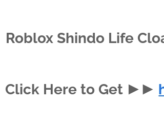 Shindo Life Cloak Id