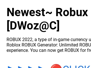 Roblox Robux Generator! FREE ROBUX!! Hack Codes [DWoz@D]