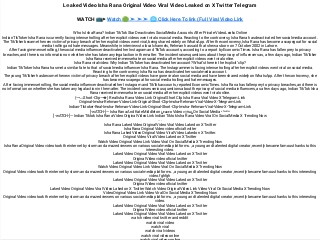 𝐯𝐢𝐫𝐚𝐥!𝗙𝗮𝗺𝗼𝘂𝘀*𝐥𝐢𝐧𝐤𝐬*]— Isha rana Video Original Video Link Isha rana