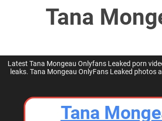 Tana Mongeau Onlyfans Leak