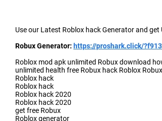 Unlimted Robux - Roblox