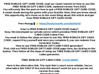 Earn Free Gift Cards Roblox Code List Roblox Gifts, Gift, 51% OFF