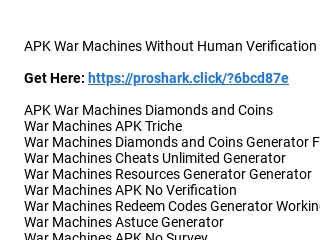 War Machines Cheats Unlimited Diamonds and Coins Generator