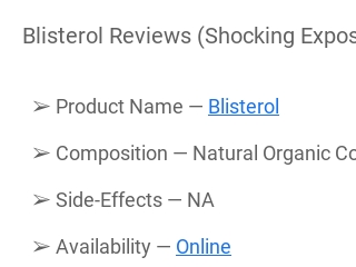 Blisterol Reviews (Shocking Exposed 2022): Beware Scam! Think Faster