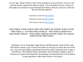 Roblox Free Robux Codes