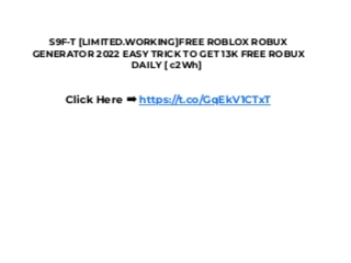 FREE ROBUX GENERATOR 2022 DAILY UPDATES