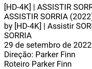 HD-4K], ASSISTIR SORRIA (2022)