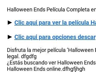 REPELIS]-Ver!! Halloween Ends (2022) Online en Español y Latino hd