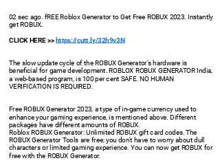 Free Robux Generator 2023 No Human Verification [free robux