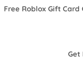 Roblox Gift Card Generator