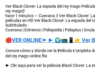 Ver Black Clover: La Espada del Rey Mago (Audio Latino) Online