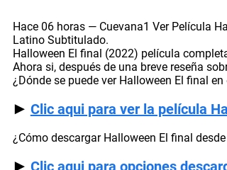 VER Halloween El final (2022) Película completa | Español y latino Completa  en 4k