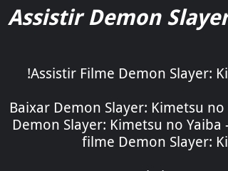Demon Slayer Kimetsu no Yaiba Para a Vila do Espadachim [2023] Assistir  filmes online grátis em português