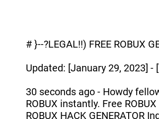 LEGAL!!) FREE ROBUX GENERATOR NO HUMAN VERIFICATION 2022 [ Bacyz]
