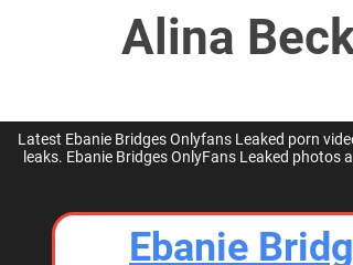 Alina Becker Onlyfans Leak