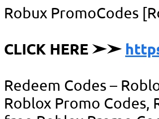 Robux PromoCodes [Roblox Promo Codes List FREE Robux Codes 2023]