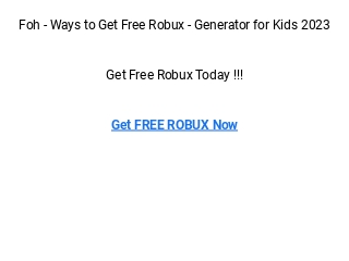 GET FREE ROBUX NOW! (2023) 