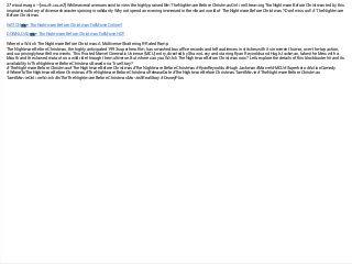 The nightmare before christmas 123movies