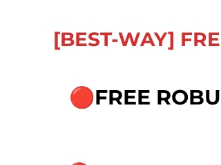 [BEST-WAY] FREE ROBUX GENERATOR NO HUMAN VERIFICATION 2022 [GG8HUY)