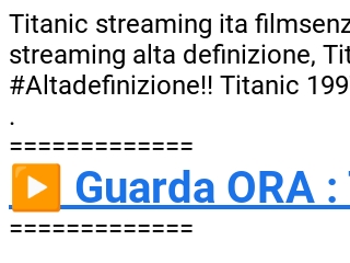 Top 25+ imagen titanic streaming ita altadefinizione