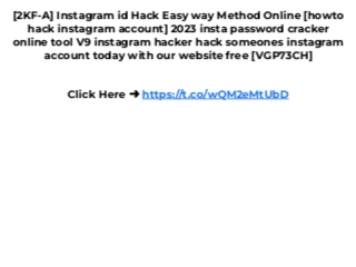 [2KF-A] Instagram id Hack Easy way Method Online [howto hack instagram ...