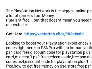 Code Online Free PS Plus Codes