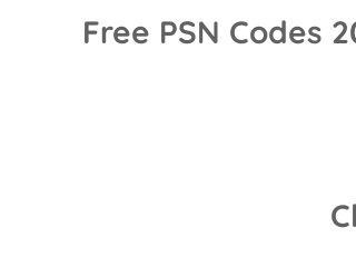 Psn codes 2020 clearance free