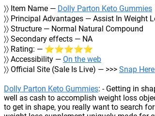 Dolly Parton Keto Gummies Reviews