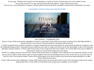 Titanic full movie hot sale online free