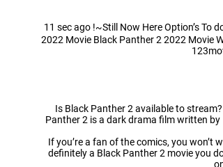 Decimale Lam onze Black Panther 2 FuLLMoVie Free Google DriVe MP4-HD