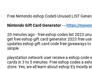 Get free deals eshop codes